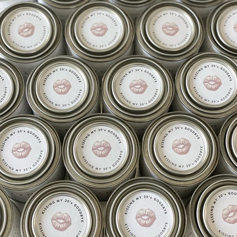 Custom Candle Birthday Party Favors | backhouse fragrances