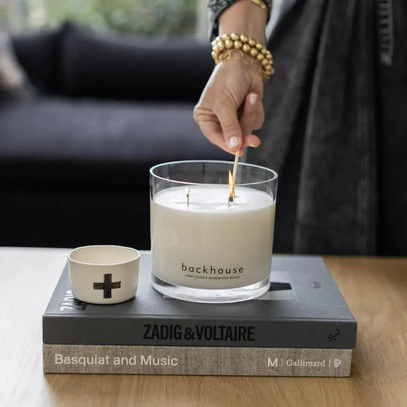 Luxury Scented 4-Wick Candle | Hand Poured Newport Beach | backhouse fragrances 