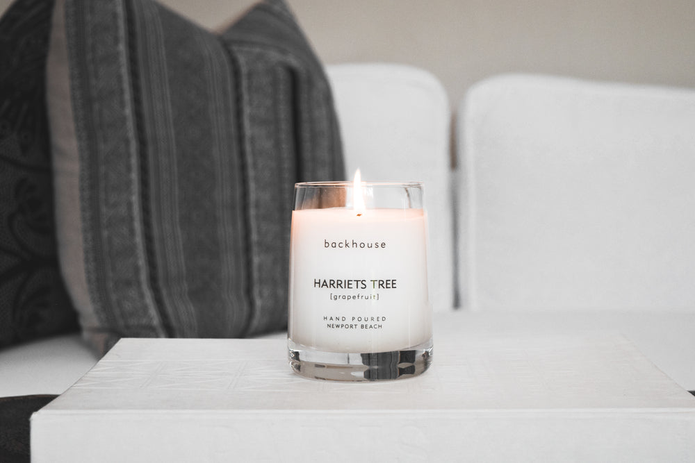 Modern Glass Jar Scented Candle | Newport Beach Candle | backhouse fragrances